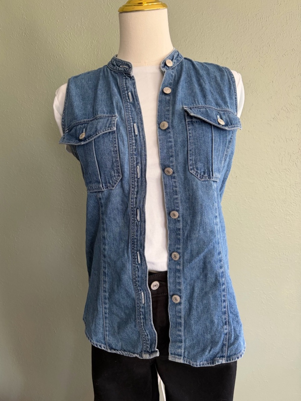 Dockers Denim vest size PETITE SMALL